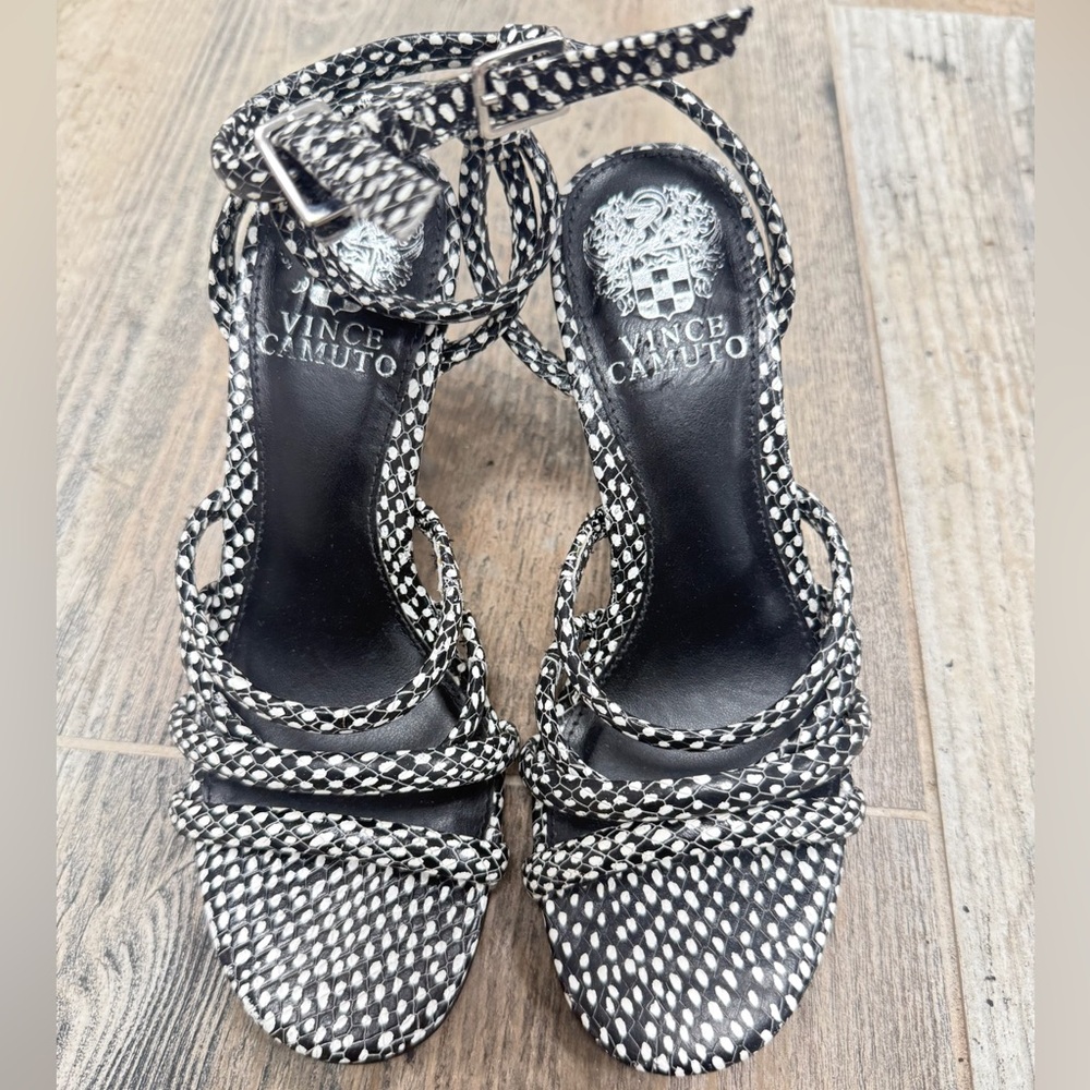 Vince Camuto Black and White Women's Heels
